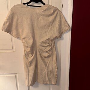 ZARA stretchy linen dress Greek / Roman braided back